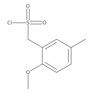 (2-Methoxy-5-methylphenyl)methanesulfonyl chloride Structure