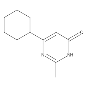 6-Cyclohexyl-2-methylpyrimidin-4-ol结构式
