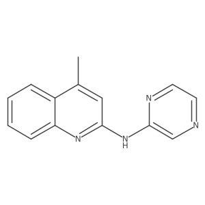 4-Methyl-N-2-pyrazinyl-2-quinolinamine结构式