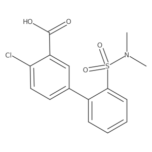 2-Chloro-5-(2-N,N-dimethylsulfamoylphenyl)benzoic acid Structure