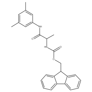 9H-fluoren-9-ylmethyl N-[1-(3,5-dimethylanilino)-1-oxopropan-2-yl]carbamate结构式