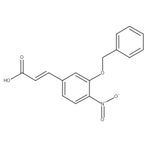 3-Benzyloxy-4-nitrocinnamic acid Structure