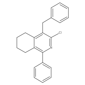 3-Chloro-5,6,7,8-tetrahydro-1-phenyl-4-(phenylmethyl)isoquinoline结构式