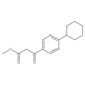 Methyl 3-oxo-3-(2-piperidin-1-ylpyrimidin-5-yl)propanoate Structure