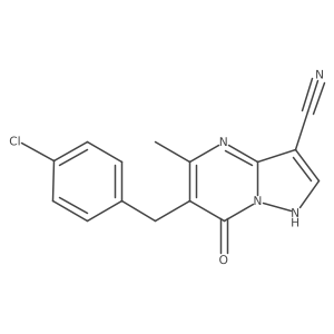 6-(4-Chlorobenzyl)-7-hydroxy-5-methylpyrazolo[1,5-a]pyrimidine-3-carbonitrile Structure