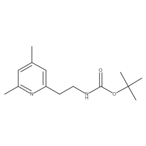 [2-(4,6-Dimethyl-pyridin-2-yl)-ethyl]-carbamic acid tert-butyl ester结构式