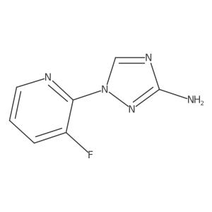 1-(3-fluoro-2-pyridyl)-1,2,4-triazol-3-amine Structure