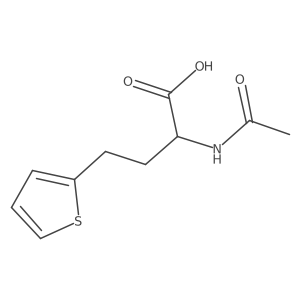 2-Acetamido-4-(thiophen-2-yl)butanoic acid结构式
