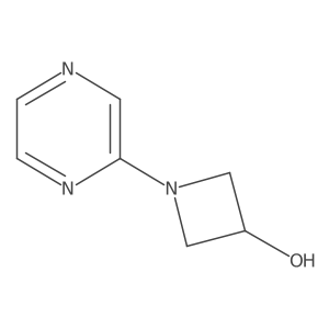 1-(Pyrazin-2-yl)azetidin-3-ol结构式