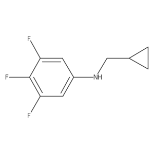 N-(cyclopropylmethyl)-3,4,5-trifluoroaniline Structure
