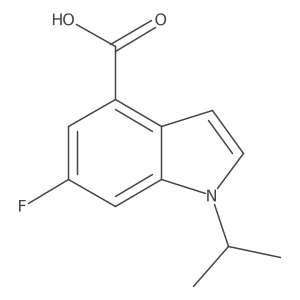 6-Fluoro-1-propan-2-ylindole-4-carboxylic acid Structure