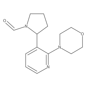 2-(2-Morpholinopyridin-3-yl)pyrrolidine-1-carbaldehyde结构式