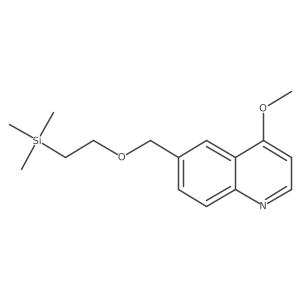 2-[(4-Methoxyquinolin-6-yl)methoxy]ethyl-trimethylsilane结构式