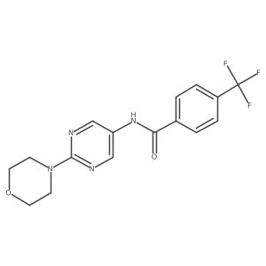 N-(2-morpholinopyrimidin-5-yl)-4-(trifluoromethyl)benzamide Structure