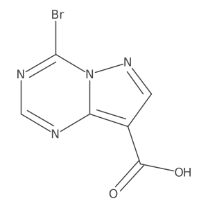 4-Bromopyrazolo[1,5-a][1,3,5]triazine-8-carboxylic acid结构式