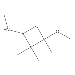 3-methoxy-N,2,2,3-tetramethylcyclobutan-1-amine Structure