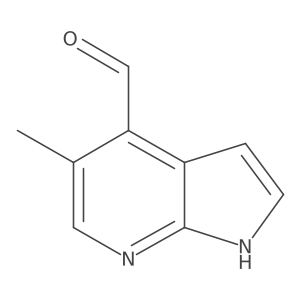 5-methyl-1H-pyrrolo[2,3-b]pyridine-4-carbaldehyde结构式