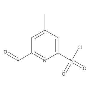6-Formyl-4-methylpyridine-2-sulfonyl chloride Structure