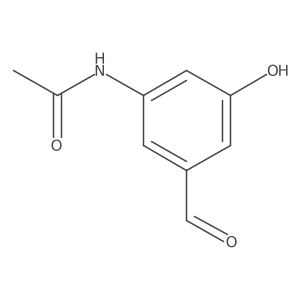 N-(3-Formyl-5-hydroxyphenyl)acetamide结构式