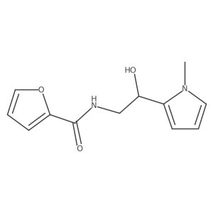N-(2-hydroxy-2-(1-methyl-1H-pyrrol-2-yl)ethyl)furan-2-carboxamide结构式