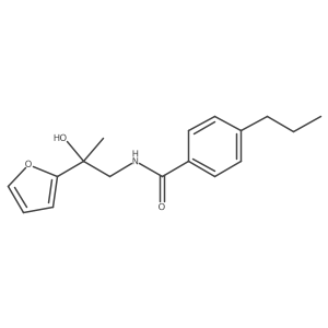 N-[2-(furan-2-yl)-2-hydroxypropyl]-4-propylbenzamide结构式