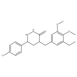 6-(4-Chlorophenyl)-4-[(3,4,5-trimethoxyphenyl)methyl]diazinan-3-one Structure