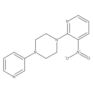 1-(3-Nitropyridin-2-yl)-4-pyridin-3-ylpiperazine结构式