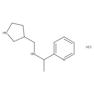 1-(pyridin-2-yl)-N-(pyrrolidin-3-ylmethyl)ethanamine hydrochloride Structure