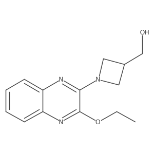 (1-(3-Ethoxyquinoxalin-2-yl)azetidin-3-yl)methanol结构式