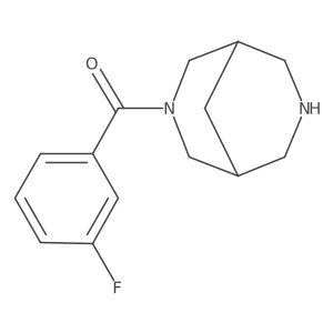 3,7-Diazabicyclo[3.3.1]nonan-3-yl(3-fluorophenyl)methanone结构式
