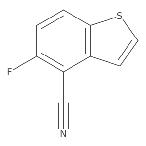 5-Fluorobenzo[B]thiophene-4-carbonitrile Structure