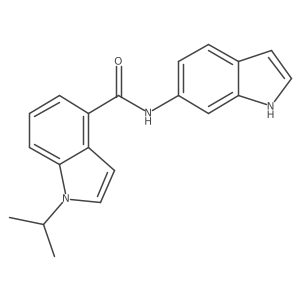N-(1H-indol-6-yl)-1-(propan-2-yl)-1H-indole-4-carboxamide结构式