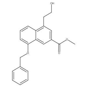 Methyl 8-(benzyloxy)-4-(2-hydroxyethyl)-2-naphthoate结构式