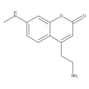 4-(2-Aminoethyl)-7-(methylamino)-2H-Chromen-2-one结构式