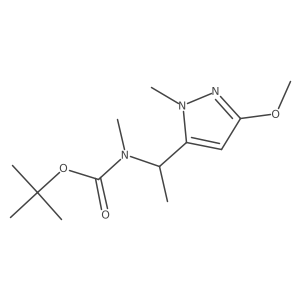 Tert-butyl 1-(3-methoxy-1-methyl-1h-pyrazol-5-yl)ethylmethylcarbamate Structure