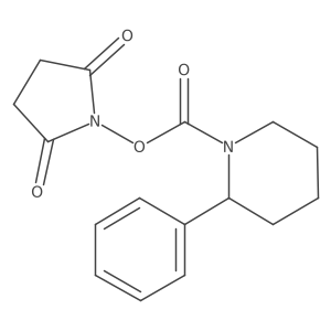 (2,5-Dioxopyrrolidin-1-yl) 2-phenylpiperidine-1-carboxylate结构式