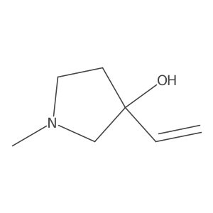 3-Ethenyl-1-methylpyrrolidin-3-ol Structure