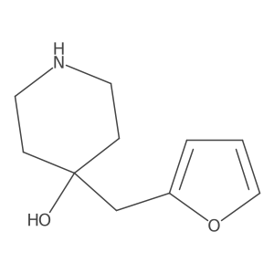 4-[(Furan-2-yl)methyl]piperidin-4-ol Structure