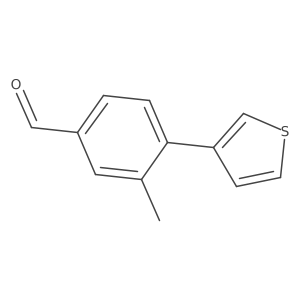 3-Methyl-4-(thiophen-3-yl)benzaldehyde结构式
