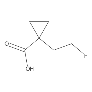 1-(2-Fluoroethyl)cyclopropane-1-carboxylic acid Structure