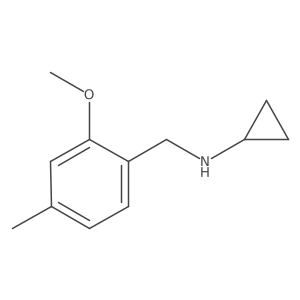 N-(2-methoxy-4-methylbenzyl)cyclopropanamine结构式