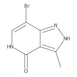7-Bromo-3-methyl-1H-pyrazolo[4,3-c]pyridin-4(5H)-one结构式