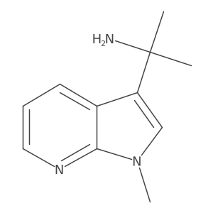 2-{1-methyl-1H-pyrrolo[2,3-b]pyridin-3-yl}propan-2-amine结构式
