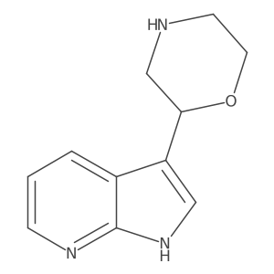 2-{1H-pyrrolo[2,3-b]pyridin-3-yl}morpholine Structure