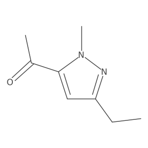 1-(3-Ethyl-1-methyl-1H-pyrazol-5-YL)ethan-1-one结构式