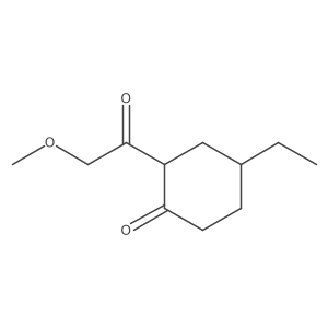 4-Ethyl-2-(2-methoxyacetyl)cyclohexan-1-one Structure