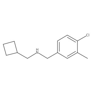 [(4-Chloro-3-methylphenyl)methyl](cyclobutylmethyl)amine结构式