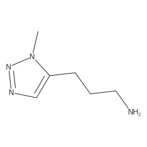 3-(1-methyl-1H-1,2,3-triazol-5-yl)propan-1-amine结构式