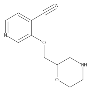 3-[(Morpholin-2-yl)methoxy]pyridine-4-carbonitrile Structure