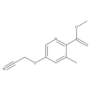 Methyl 5-(cyanomethoxy)-3-methylpicolinate Structure